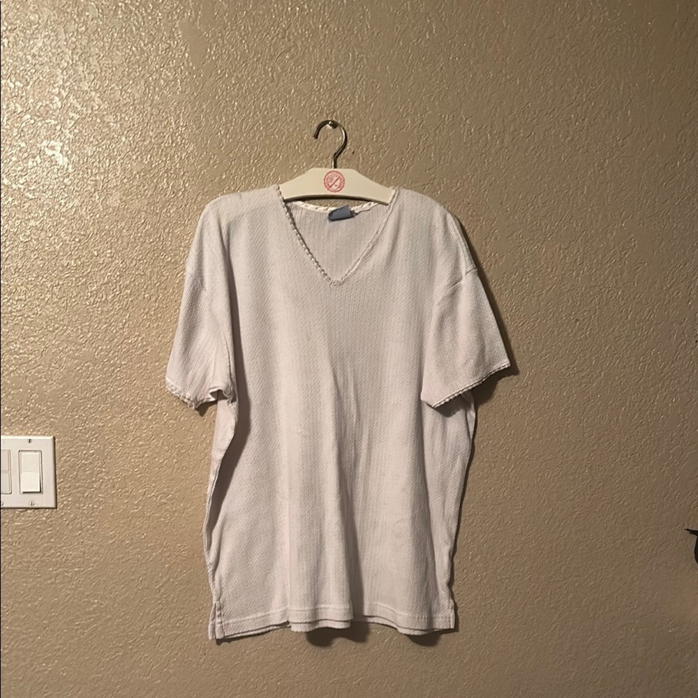 Russ Cream V-Neck Top